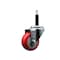 Service Caster 3'' SS Red Poly Wheel Swivel 3/4'' Expanding Stem Caster SCC-SSEX20S314-PPUB-RED-34 - alternate 1
